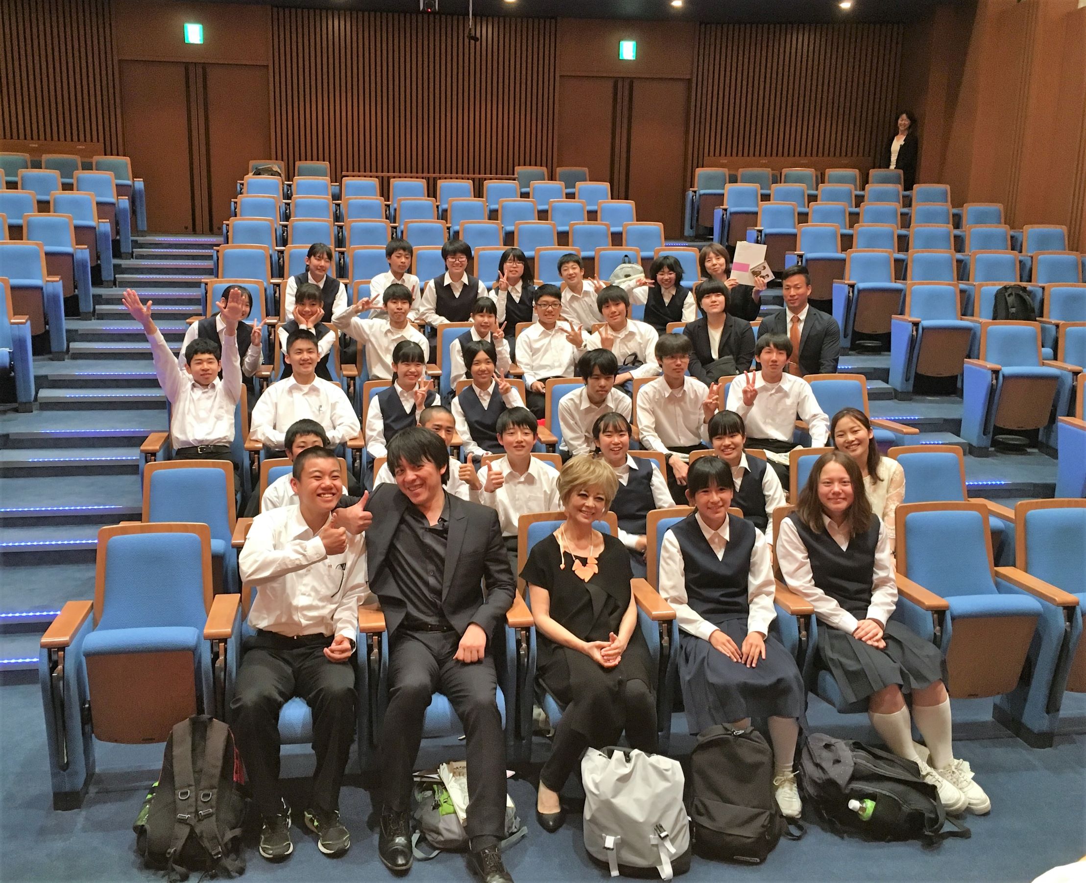 京都府の中学生が合唱の授業を体験しました
